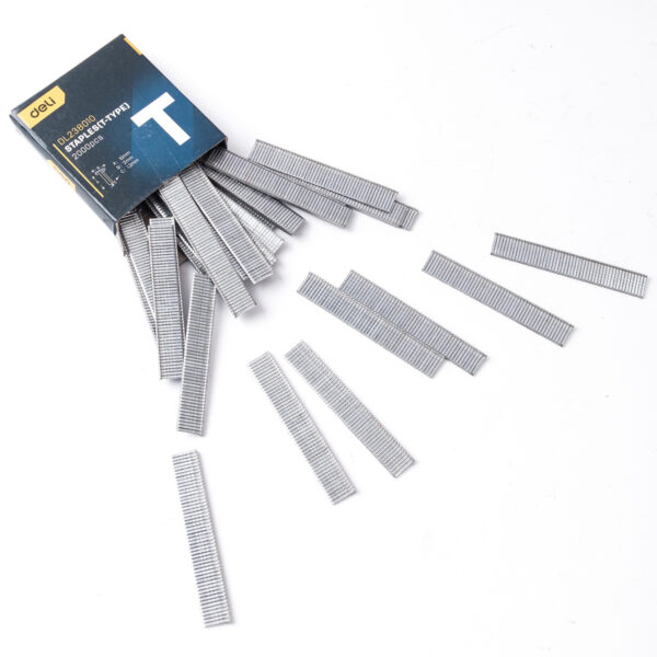 Klambrid tüüp T Deli Tools EDL238010, 2000 tükki