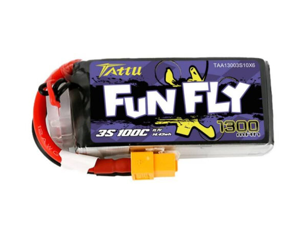 Aku Tattu Funfly 1300mAh 11,1V 100C 3S1P