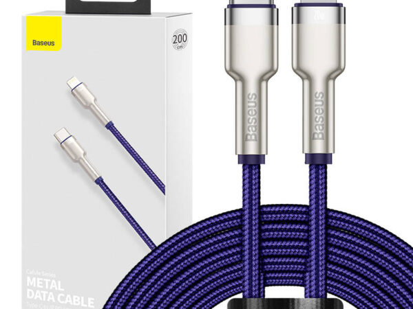 22360_4 Baseus Cafule seeria USB-C kaabel Lightning jaoks, 20W, 2m (lilla)