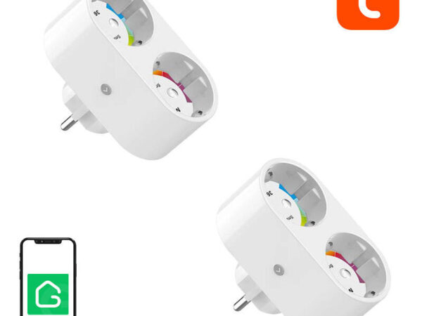 Gosund SP211 kahekordne WiFi nutipistik, 2 tükki 3500W (kahepakendis) Tuya