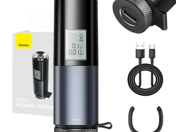 Hingetuks Elektriline Alkomeeter LCD-ga Baseus (Must)