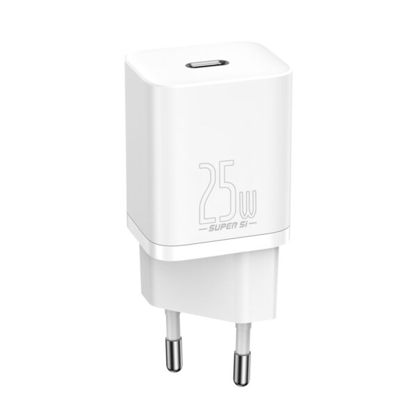 Seinakohandaja Baseus Super Si Quick Charger 1C 25W (valge)