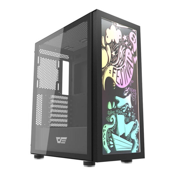 Darkflash DK210 Graffiti arvutikorpus (must)