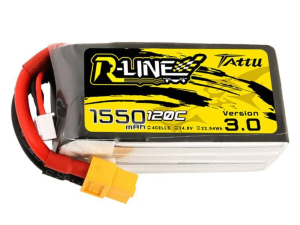 Aku Tattu R-Line Versioon 3.0 1550mAh 14,8V 120C 4S1P XT60