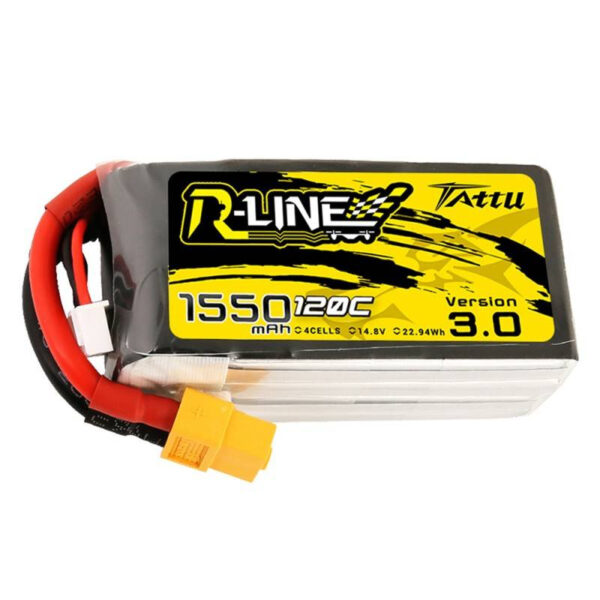 Aku Tattu R-Line Versioon 3.0 1550mAh 14,8V 120C 4S1P XT60