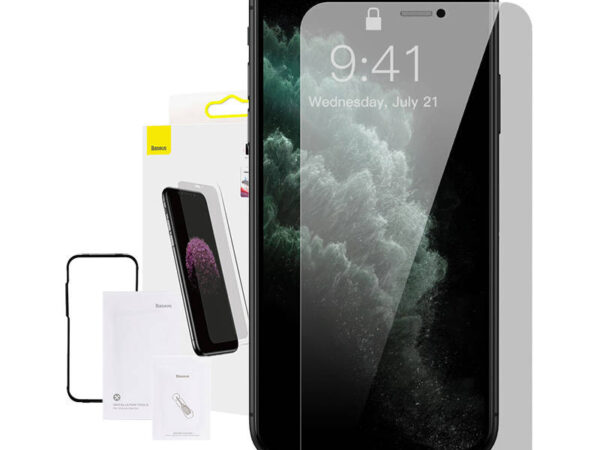 23555_6 Baseus 0.3mm Täisekraan ja Täisklaas Karastatud Klaas (1tk pakis) iPhone XR/11 6.1 tolli jaoks