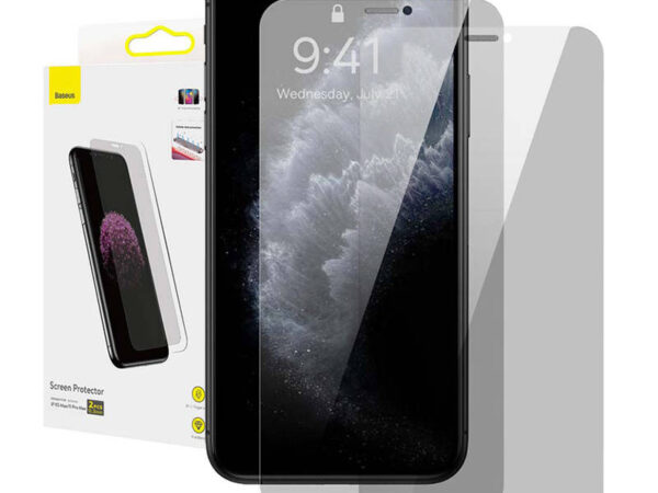 23576_6 Baseus 0.3mm ekraanikaitse (2 tk pakis) iPhone XS Max/11 Pro Max 6.5 tolli jaoks