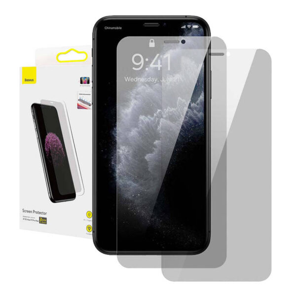 Baseus 0.3mm ekraanikaitse (2 tk pakis) iPhone XS Max/11 Pro Max 6.5 tolli jaoks
