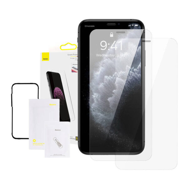 Baseus 0.3mm Täisklaasist Karastatud Klaasi Film (2tk pakis) iPhone XS Max/11 Pro Max 6.5 tolli jaoks