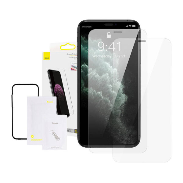 Baseus 0.3mm Täisklaasist Karastatud Klaasifilm (2tk pakis) iPhone XR/11 6.1 tolli jaoks