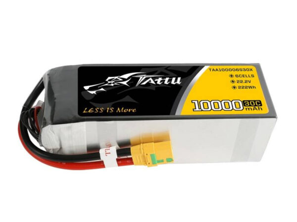 Aku Tattu 10000mAh 22.2V 30C 6S1P XT90 Anti-spark Plug