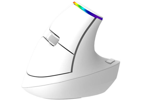 Delux M618C Juhtmevaba Vertikaalne Hiir 1600DPI RGB Valge