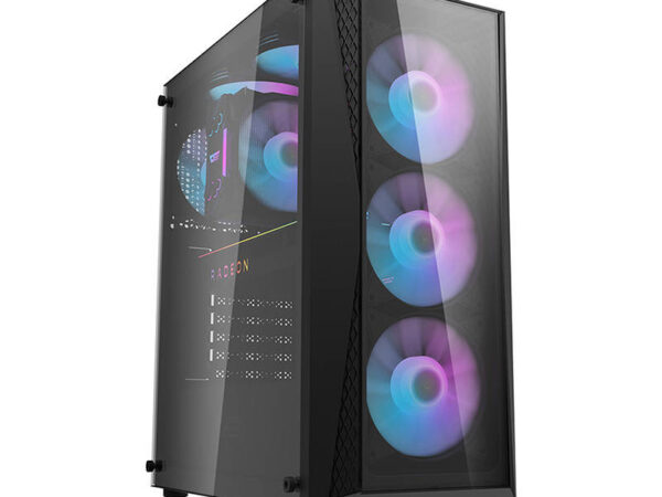 Darkflash DK352 Plus arvutikorpus (must) + 4 RGB ventilaatorit