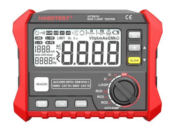 24800_1 Digitaalne RCD / Ahelatakistuse tester Habotest HT5910