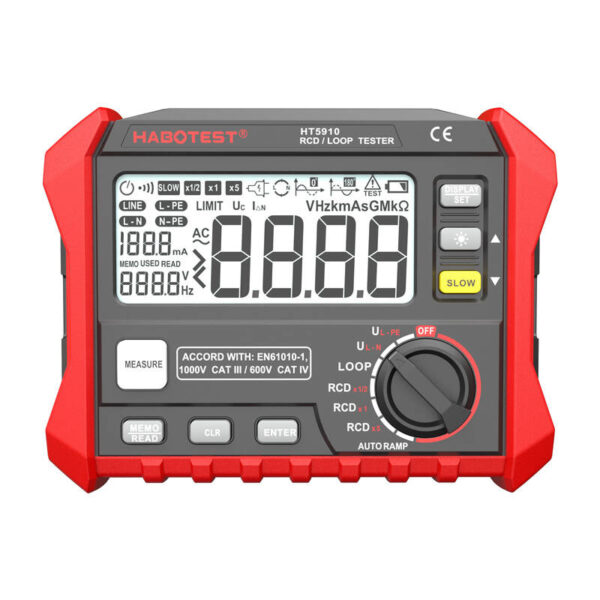Digitaalne RCD / Ahelatakistuse tester Habotest HT5910