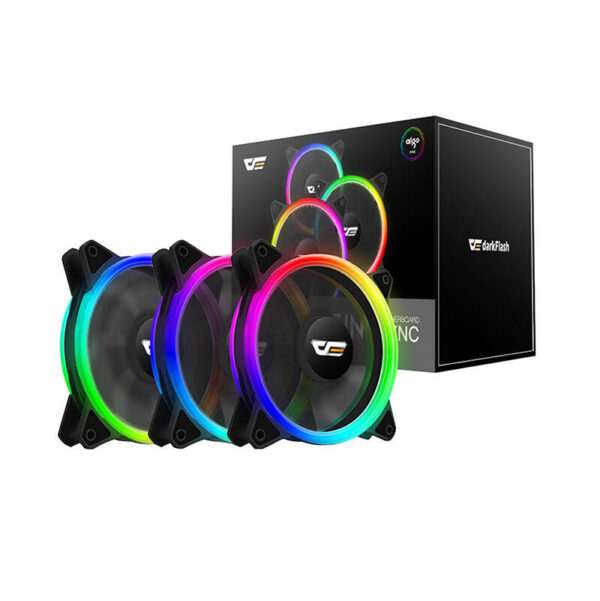 24904_1 Arvutiventilaatori komplekt ARGB Darkflash DR12 Pro 3in1 120x120 (must)