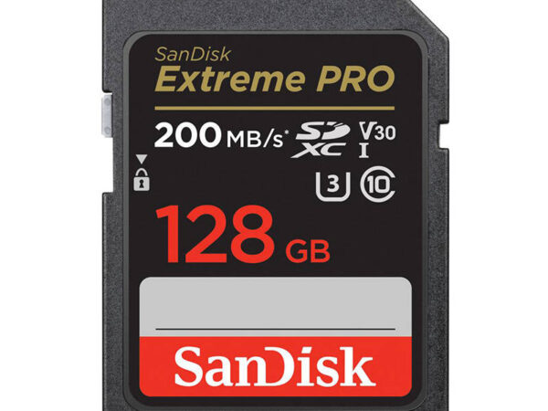 Mälukaart SANDISK EXTREME PRO SDXC 128GB 200/90 MB/s UHS-I U3 (SDSDXXD-128G-GN4IN)
