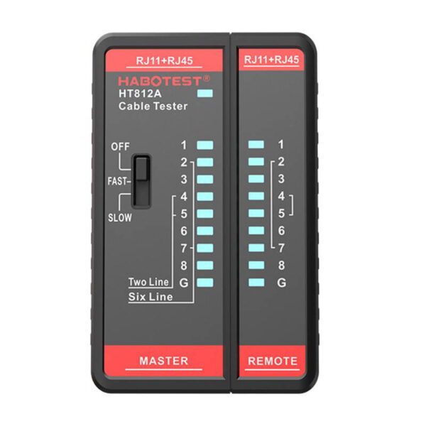 Võrgukaabli tester Habotest HT812A RJ45/RJ14/RJ12/RJ9