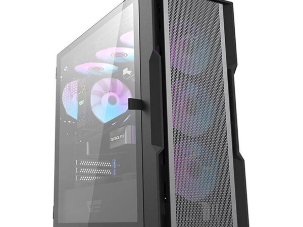 Darkflash DK431 Mesh arvutikorpus (must) + 4 ARGB ventilaatorit