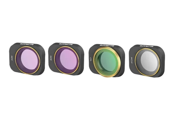 25811_1 Sunnylife 4 filtriga komplekt UV+CPL+ND4+ND8 DJI Mini 3 Pro jaoks (MM3-FI418)