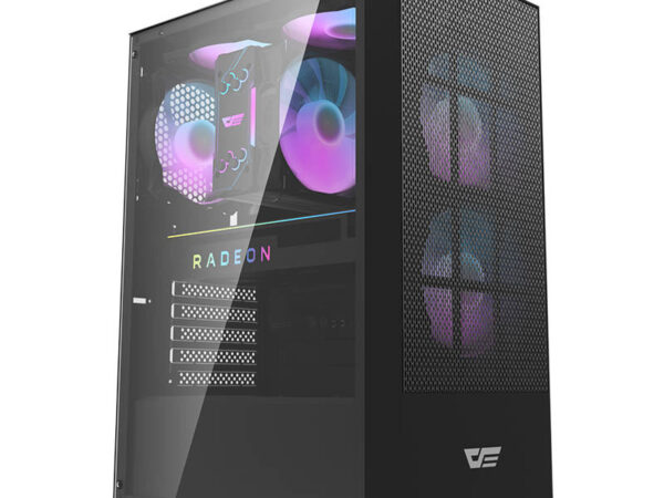 Darkflash A290 arvutikorpus (must) + 3 ventilaatorit