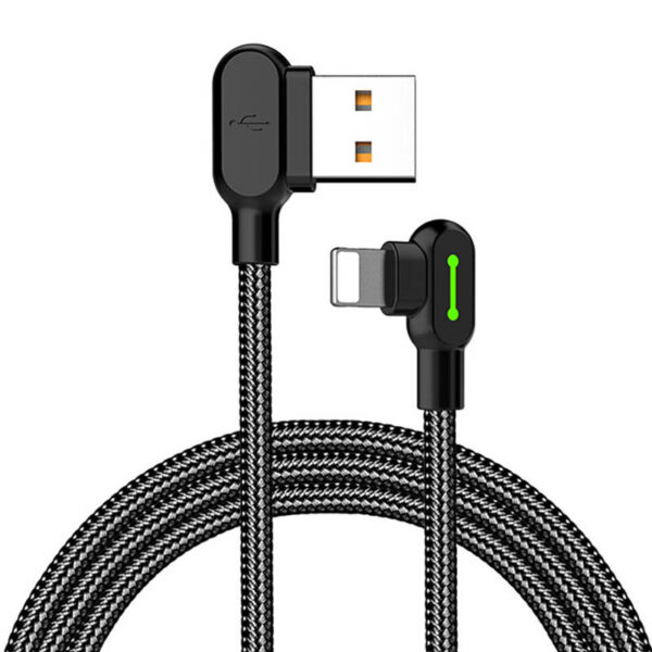 Nurgaline USB Lightning kaabel Mcdodo CA-4671 LED, 1,2 m (must)