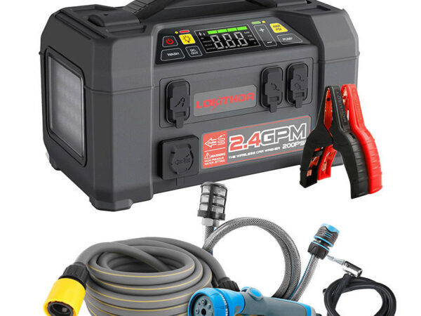 26950_2 Lokithor AW401 käivitusabi / booster 2500A + Powerbank 20000mAh + Kompressor + Taskulamp + Power Wash 5-in-1 seade