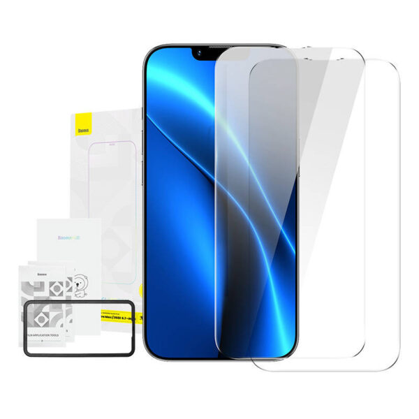 Baseus Crystal karastatud klaas 0.3mm iPhone 14 Plus/13 Pro Max jaoks (2tk)