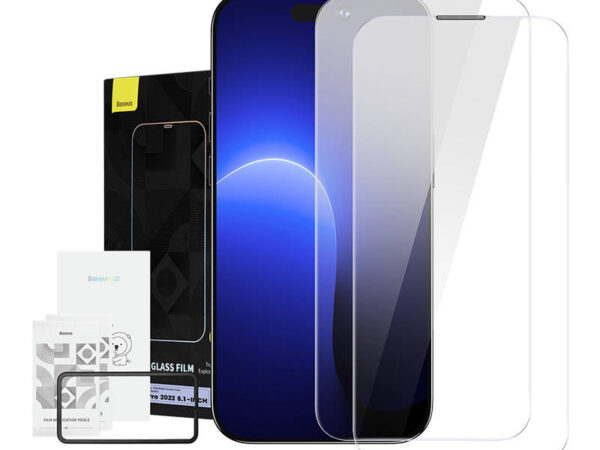 Baseus Crystal Karastatud Klaas Tolmukindel 0.3mm iPhone 14 Pro jaoks (2tk)