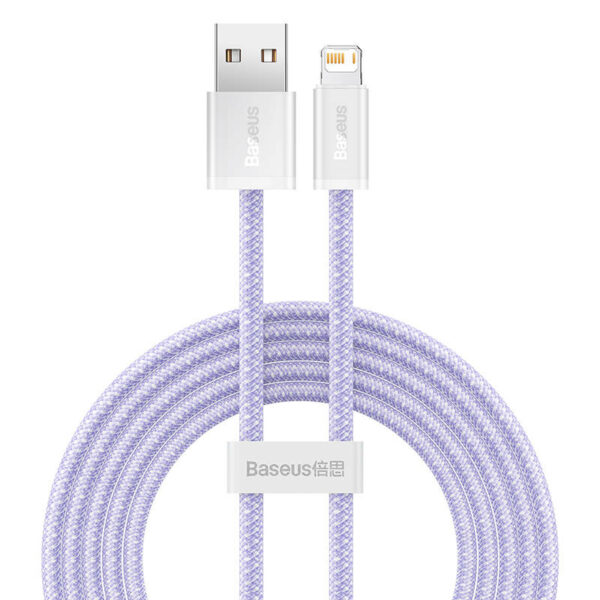 27117_1 USB-kaabel Lightning Baseus Dynamic 2 seeriast, 2.4A, 2m (lilla)