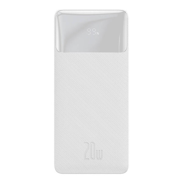 Powerbank Baseus Bipow 10000mAh, 20W (valge)
