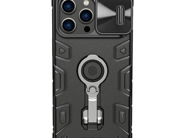 27534_1 Nillkin CamShield Armor Pro ümbris iPhone 14 Pro Max jaoks (must)