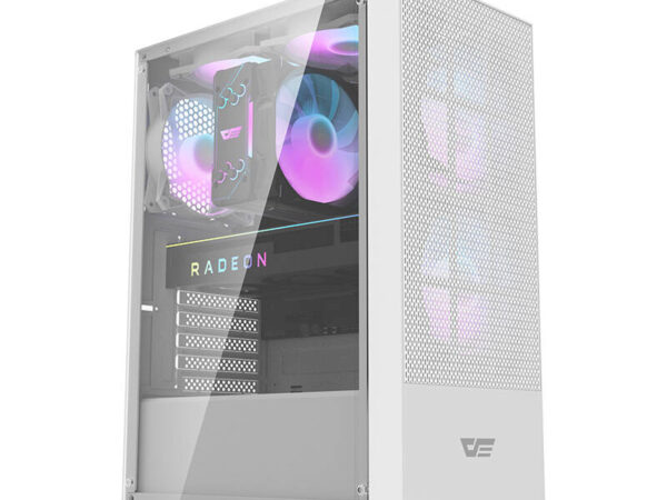 27598_3 Darkflash A290 arvutikorpus (valge) + 3 RGB ventilaatorit