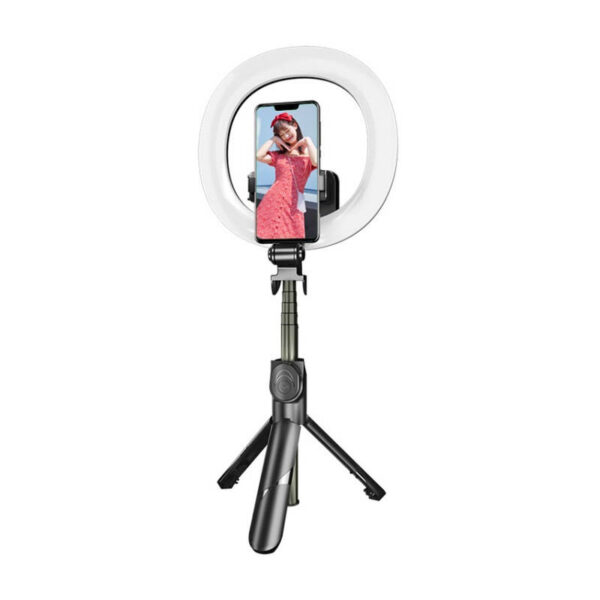 Selfie pulk/ statiiv Puluz LED valgusrõngaga