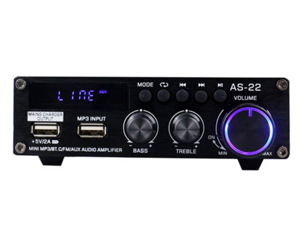 27951_1 Blitzwolf AS-22 helivõimendi, 45W, Bluetooth 5.0, USB + kaugjuhtimispult (must)