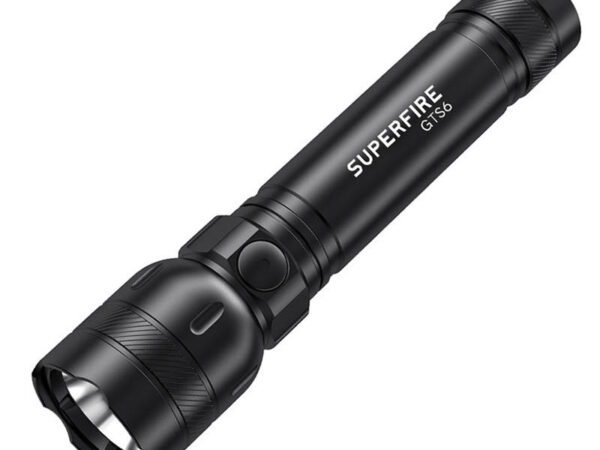 Superfire GTS6 taskuvalgus, 360 lm, USB-C, 7W, 5 režiimi, 150m