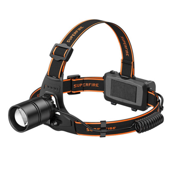 Superfire HL71 pealamp, 500 lm, USB, 5 režiimi