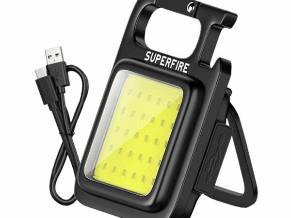 Superfire MX16 taskulamp, 600 lm, 500 mAh, USB-C, 4 režiimi