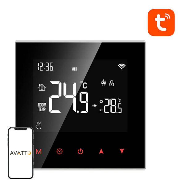 28528_5 Avatto ZWT100 nutikas termostaat 3A ZigBee veesoojendi TUYA