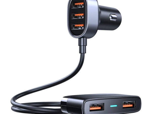 Joyroom JR-CL03 5-Port USB Autolaadija Must