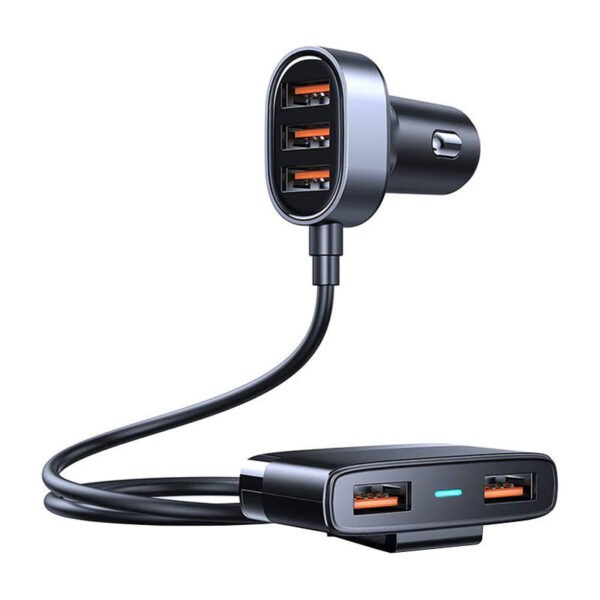 29131_1 Joyroom JR-CL03 5-Port USB Autolaadija Must