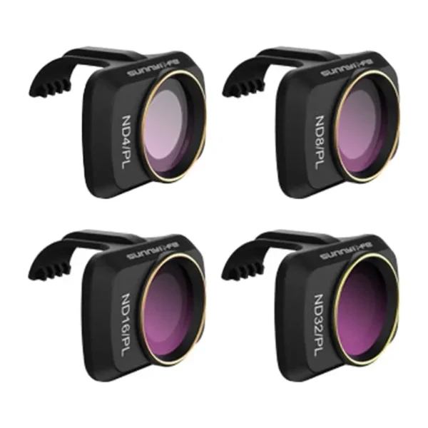 30123_1 Sunnylife 4 filtriga komplekt ND-PL 4/8/16/32 DJI Mini 2 SE / Mini 2 (MM-FI9255)