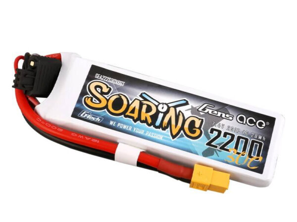 Gens Ace G-Tech Soaring 2200mAh 7.4V 30C 2S1P XT60 Aku