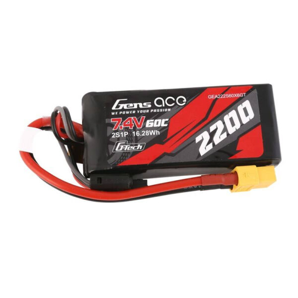 GensAce G-Tech LiPo 2200mAh 7.4V 60C 2S1P XT60 Aku