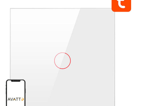 Nutikas valguslüliti ZigBee Avatto ZTS02-EU-W1 1 suund TUYA (valge)