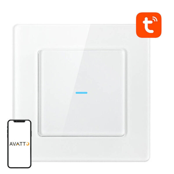 Nutikas valguslüliti WiFi Avatto N-TS10-W1 1 suund TUYA (valge)