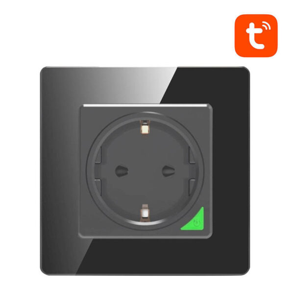 Nutikas WiFi seinapistik Avatto N-WOT10-EU-B TUYA (must)