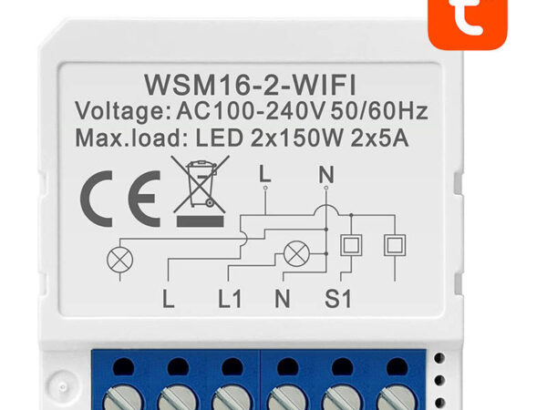 Nutikas lüliti moodul WiFi Avatto WSM16-W2 TUYA