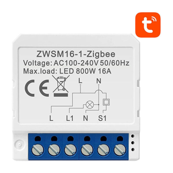 Nutikas lüliti moodul ZigBee Avatto ZWSM16-W1 TUYA