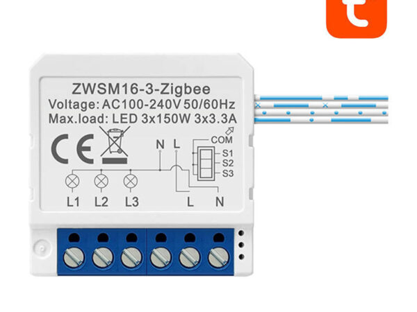 Nutikas lüliti moodul ZigBee Avatto ZWSM16-W3 TUYA